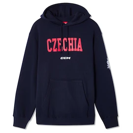 Sweat-shirt pour homme CCM Flag Hood Team CZE Navy