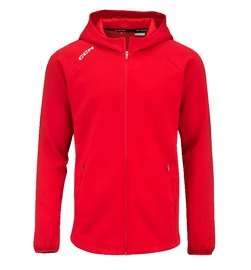 Sweat-shirt pour homme CCM LOCKER ROOM FLEECE FULL ZIP HOODIE red