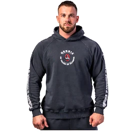 Sweat-shirt pour homme Nebbia NEBBIA x OLYMPIA Washed Hoodie HERITAGE 793 black