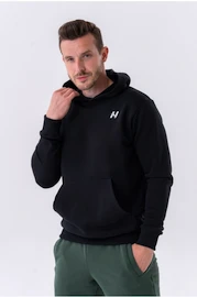 Sweat-shirt pour homme Nebbia Pull-over Hoodie with a Pouch Pocket 331 black