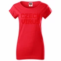 T-shirt à pois rouge à pois pour femme Czech Virus
