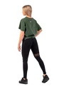T-shirt court ample en coton biologique Nebbia « The Minimalist » 417 vert foncé