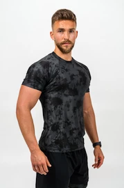 T-shirt de compression pour hommes Nebbia Performance+ Compression Camouflage T-Shirt FUNCTION noir