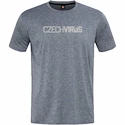 T-shirt de sport gris recyclé pour homme Czech Virus