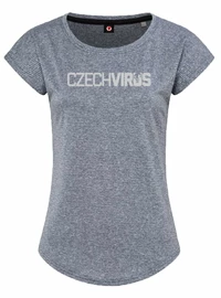 T-shirt de sport pour femme English Virus recyclé gris
