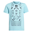 T-shirt pour enfant adidas  Boys Printed Tennis Shirt Aqua