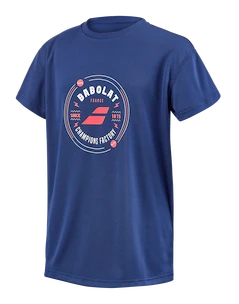 T-shirt pour enfant Babolat  Exercise Graphic Tee Estate Blue