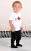 T-shirt pour enfant Roster Hockey  IMPORTED FROM CANADA 68 cm, noir