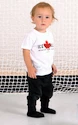 T-shirt pour enfant Roster Hockey  IMPORTED FROM CANADA 68 cm, noir