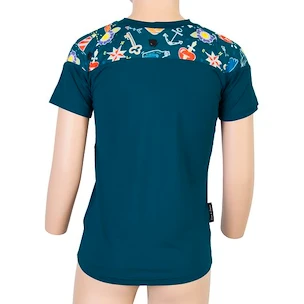 T-shirt pour enfant Sensor  Coolmax Impress Blue 100 cm