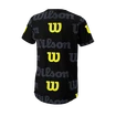 T-shirt pour enfant Wilson  All Over Logo Tech Tee B Black