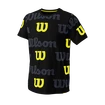 T-shirt pour enfant Wilson  All Over Logo Tech Tee B Black