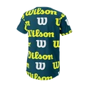 T-shirt pour enfant Wilson  All Over Logo Tech Tee B Blue Coral