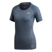 T-shirt pour femme adidas Adi Runner bleu foncé