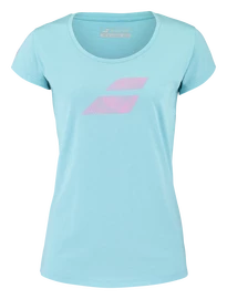T-shirt pour femme Babolat Exercise Flag Tee Women Angel Blue