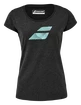 T-shirt pour femme Babolat  Exercise Flag Tee Women Black Heather