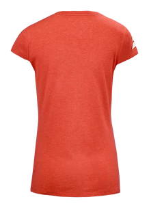 T-shirt pour femme Babolat  Exercise Stripes Tee Poppy Red