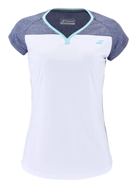 T-shirt pour femme Babolat Play Cap Sleeve Top Women White/Blue