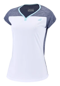 T-shirt pour femme Babolat  Play Cap Sleeve Top Women White/Blue