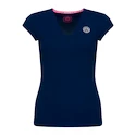 T-shirt pour femme BIDI BADU  Bella 2.0 Tech V-Neck Tee Dark Blue