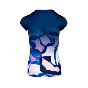 T-shirt pour femme BIDI BADU  Bella 2.0 Tech V-Neck Tee Dark Blue/Rose