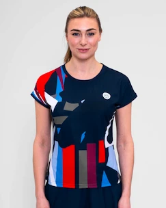 T-shirt pour femme BIDI BADU  New York 2024 Capsleeve Dark Blue/Red M