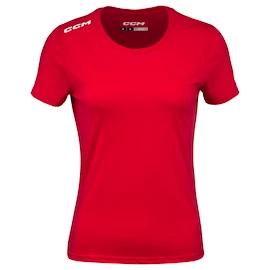 T-shirt pour femme CCM Crew Neck SS TEE Red