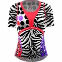 T-shirt pour femme Crazy Idea  T-SHIRT VOLTAGE BLACK-ZEBRA