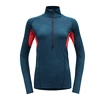 T-shirt pour femme Devold  Running Zip Neck Flood