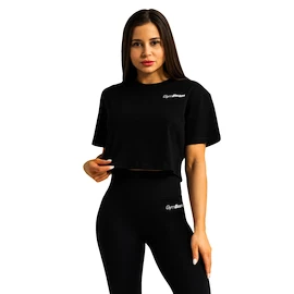 T-shirt pour femme GymBeam Limitless Cropped T-shirt Black