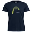 T-shirt pour femme Head Club Lara T-Shirt Women Dark Blue/Yellow