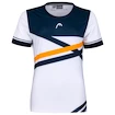 T-shirt pour femme Head  Performance White/Dark Blue/Orange