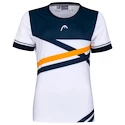 T-shirt pour femme Head  Performance White/Dark Blue/Orange