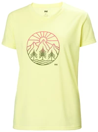 T-shirt pour femme Helly Hansen Skog Recycled Graphic Tee Fadded Yallow