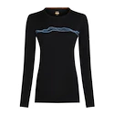 T-shirt pour femme Icebreaker Merino 200 Oasis LS Crewe Mountain Pulse Black