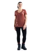 T-shirt pour femme Icebreaker  Tech Lite II SS Scoop Tee Shapes Grape
