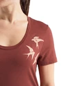 T-shirt pour femme Icebreaker  Tech Lite II SS Scoop Tee Shapes Grape SS22