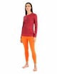T-shirt pour femme Icebreaker  W 200 Oasis LS Crewe Ski Cherry