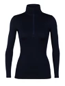 T-shirt pour femme Icebreaker  W 260 Tech LS Half Zip MIDNIGHT NAVY