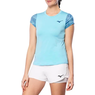 T-shirt pour femme Mizuno  Charge Printed Tee  Blue Glow M