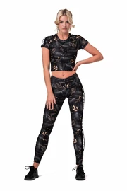 T-shirt pour femme Nebbia Crop top Active 568 volcanic black