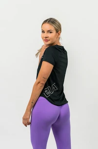 T-shirt pour femme Nebbia  FIT Activewear Functional T-shirt with Short Sleeves black XS