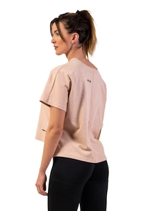 T-shirt pour femme Nebbia  Organic Cotton Loose Fit “The Minimalist” Crop Top 417 salmon