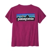 T-shirt pour femme Patagonia  P-6 Logo Responsibili Star Pink
