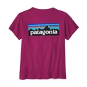 T-shirt pour femme Patagonia  P-6 Logo Responsibili Star Pink