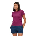 T-shirt pour femme Patagonia  P-6 Logo Responsibili Star Pink