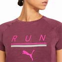 T-shirt pour femme Puma  Run 5K Logo Tee Grape Wine