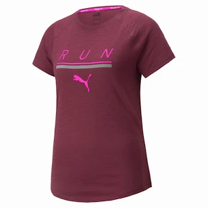 T-shirt pour femme Puma  Run 5K Logo Tee Grape Wine L