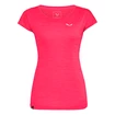 T-shirt pour femme Salewa  Puez Melange Dry S/S Tee Rose Red Melange
