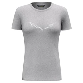T-shirt pour femme Salewa Solidlogo Dri-release Heather grey